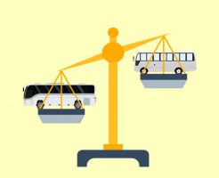 マイクロバスと中型バス料金比較