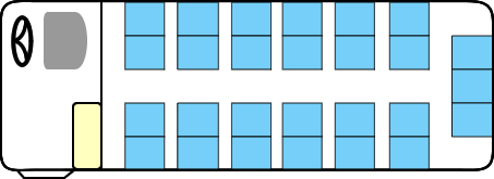 中型バスの座席表