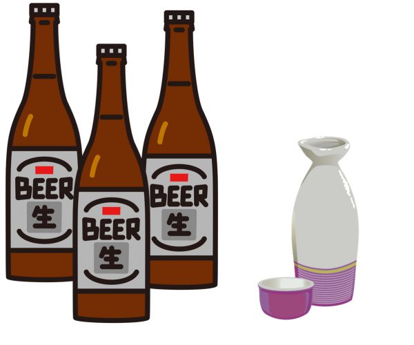 ビール3本と日本酒1合